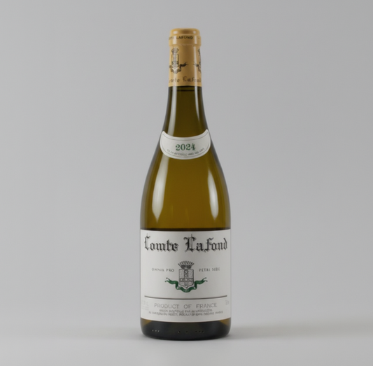 Wine bottle labeled 'Comte Lafond Sancerre' with a gold foil cap.