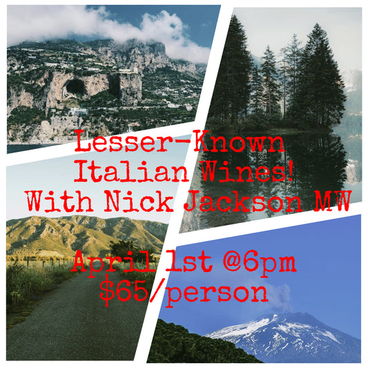 Lesser-Known Italian Wines with Nick Jackson MW